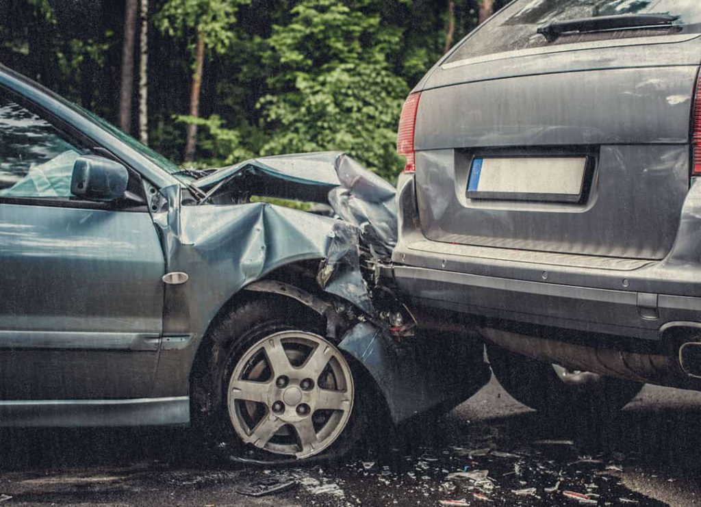 Carros chocados